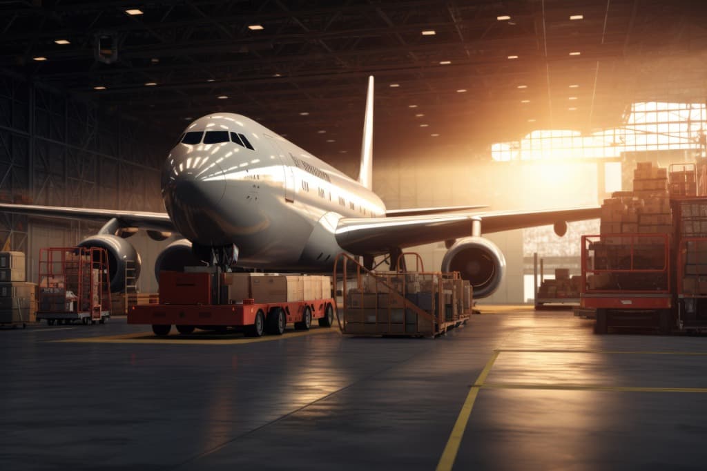 International air freight cargo — commercial cargo transportation by aircraft